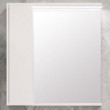 Зеркало-шкаф Акватон Стоун 80 белый глянец, с подсветкой